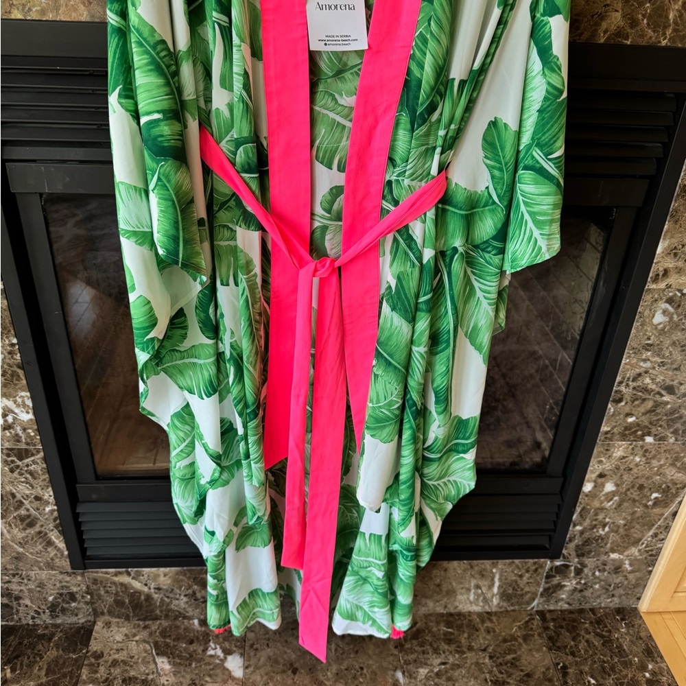 Aromena cashmere swim cover up kimono skull - Picture 9 of 10